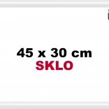 Kunststof witte lijst 45x30 cm