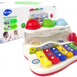 Educatieve xylofoon voor peuters met hamertje en gekleurde ballen