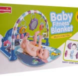 Interactive baby play mat with piano and accessories