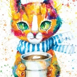 Puzzle Bunte Katze 1000 Teile