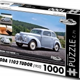 Puzzle Retro Autos Škoda 1102 Tudor 1952 1000 Teile