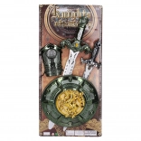 Ensemble de chevalier avec épée médiévale