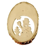 Décoration suspendue en bois d’hiver pour enfants, 10 pcs