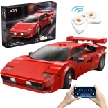 CaDA RC Building Set Sports Car Red Shadow 1:20, 328 pieces