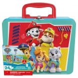 Paw Patrol puzzel in blik 2×24 stukjes 3D-effect