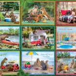 Puzzle Eichhörnchen in den Ferien 1000 Teile COBBLE HILL