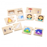 Bigjigs Toys houten didactische puzzel – tegenstellingen