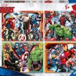 Puzzle Puissants Avengers 4x100 pièces Ravensburger