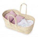 Mozesmand voor pop met beddengoed groot Antonio Juan