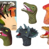 Gekleurde vingerspoppetjes Dinosaurussen, set van 5 stuks
