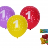 Inflatable balloons 30 cm with number 1 – set of 5 pcs