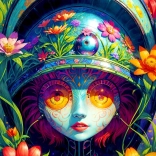 Enjoy Puzzle Blumenkriegerin 1000 Teile