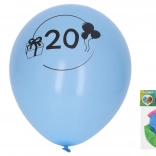 Inflatable balloons 30 cm with number 20 – set of 5 pcs