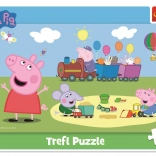 Puzzle 15 Teile Peppa Pig Zug