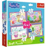 Puzzle 4-in-1 Peppa Loves Adventures