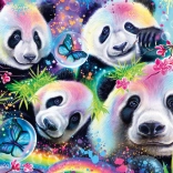 Puzzle Schmidt Neon: Pandas 1000 Teile