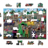 Houten dubbelzijdige puzzel Parijsplein in Berlijn, 200 stukjes