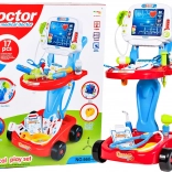 Mobiele doktersset op batterijen – blauw