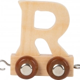 Wagon en bois avec la lettre R pour circuit de train small foot