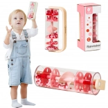 Classic World Rain Stick with Beads – Red