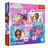 Puzzle 4-en-1 Gabby’s Dollhouse – aventure