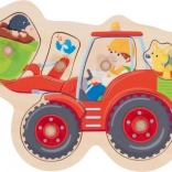 Wooden peg puzzle loader Goki