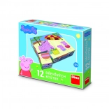 Dino cubes d’images en bois Peppa Pig – 12 cubes
