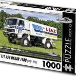 Retroauto puzzel vrachtwagen Liaz Dakar