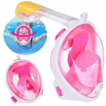 Full Face Snorkeling Mask S/M Pink