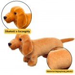 Plush Toy Dog Dachshund Light Brown 25 cm