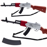 Realistic toy rifle with strap and sounds