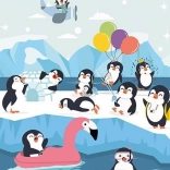 Holzpuzzle Niedliche Pinguine 25 Teile