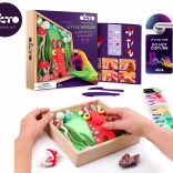 okto modelleren – kleine wereld in een lijst kabouter 21 × 21 cm