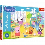 Puzzle 24 maxi – belle Peppa – Petit cochon heureux PEPPA de Trefl