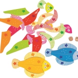 Puzzle en bois de poissons avec dés de GOKI