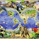 Ravensburger puzzel Wereld van wilde dieren XXL 300 stukjes