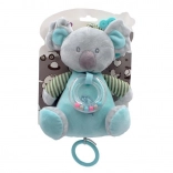 Koala en peluche musicale menthe 18 cm