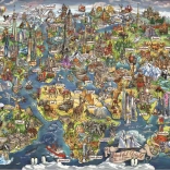 ANATOLIAN Puzzle Amazing World Map 3000 Pieces
