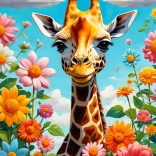 ENJOY Puzzle Niedliche Giraffe – 1000 Teile
