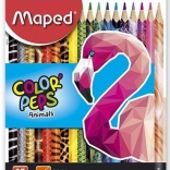 Driehoekige kleurpotloden MAPED Color'Peps Animals 18 stuks
