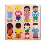 Inlegpuzzel vrienden Bigjigs Toys