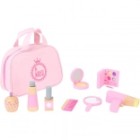 Trousse de maquillage pour enfants Small Foot avec accessoires en bois rose