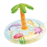 piscine pour enfants gonflable avec douche 173 × 101 cm