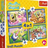 Puzzle La vie de SpongeBob 4-en-1